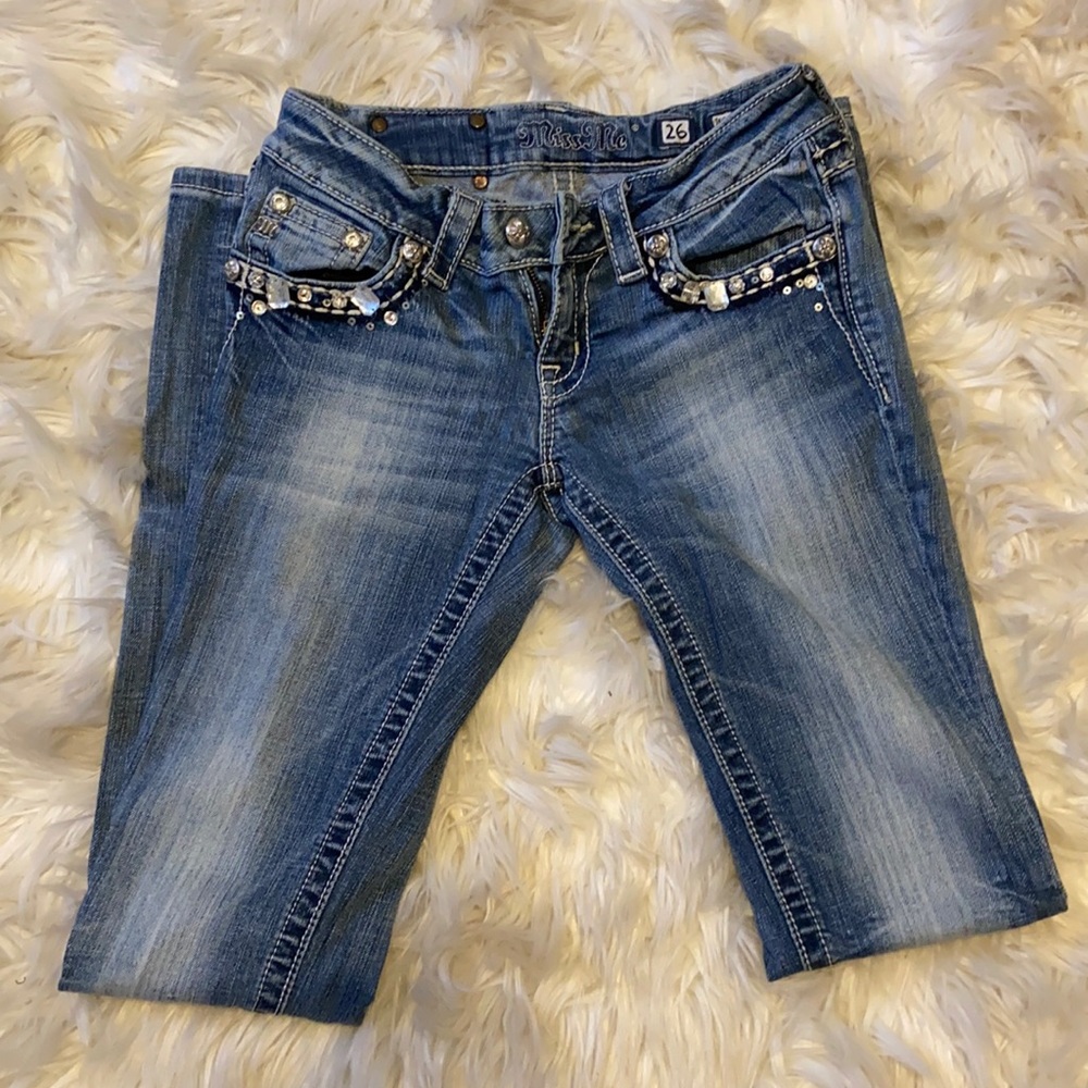 Miss me jeans with rhinestones